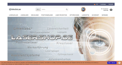 Desktop Screenshot of lasershop.de